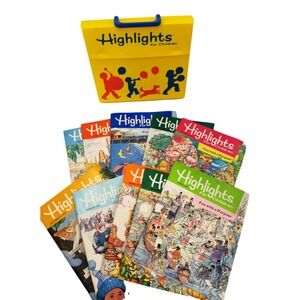 Highlights Childrens Magazine Lot 10 ‎ Branded Case Kids Home School 1992